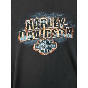 Harley Davidson T Shirt Adult Large Black S/S Wild Prairie Eden Prairie MN